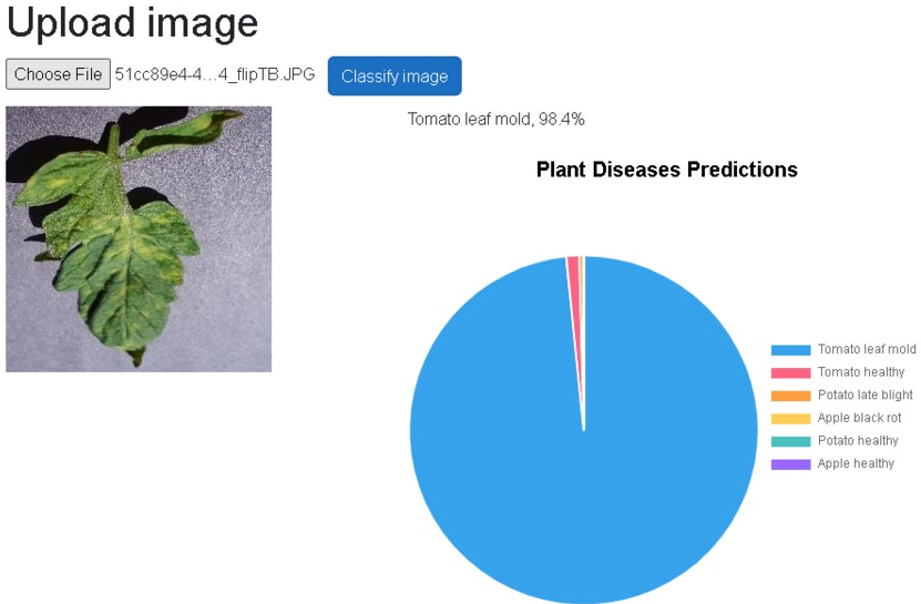 Plant diseases predictions